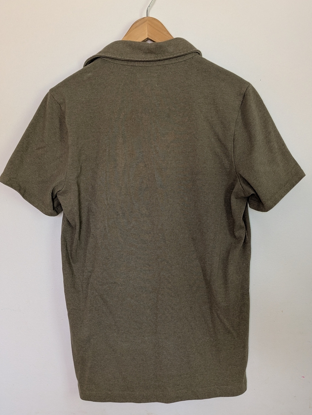 The Heavy Bag Polo By Taylor Stitch Size 40 Men's Olive Green - Picture 2 of 6